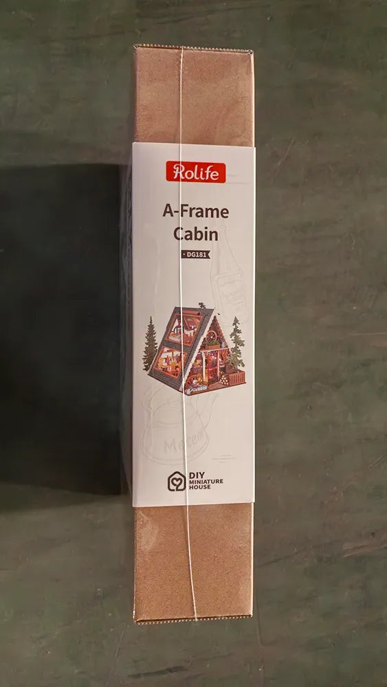 Rolife DIY A-Frame Cabin Miniature House Kit