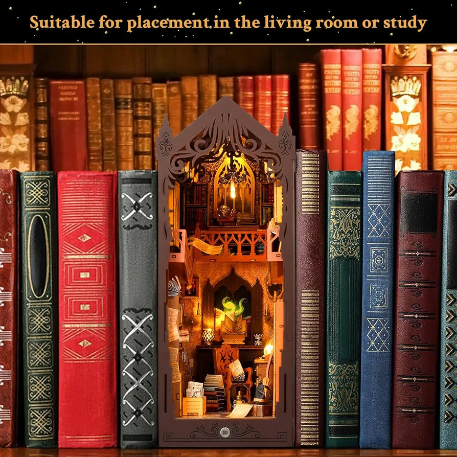 DIY Magic Dollhouse Book Nook Kit with LED Lights