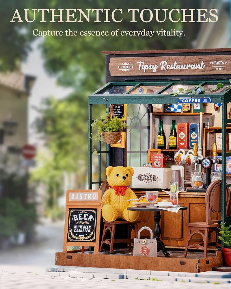 Rolife DIY Miniature Tipsy Restaurant House Kit