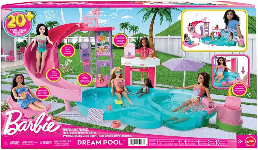 Dream Pool Playset with Slide and Hot Tub