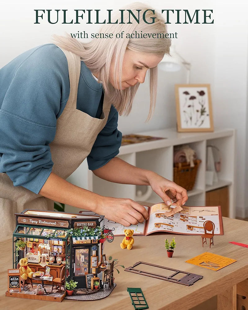 Rolife DIY Miniature Tipsy Restaurant House Kit