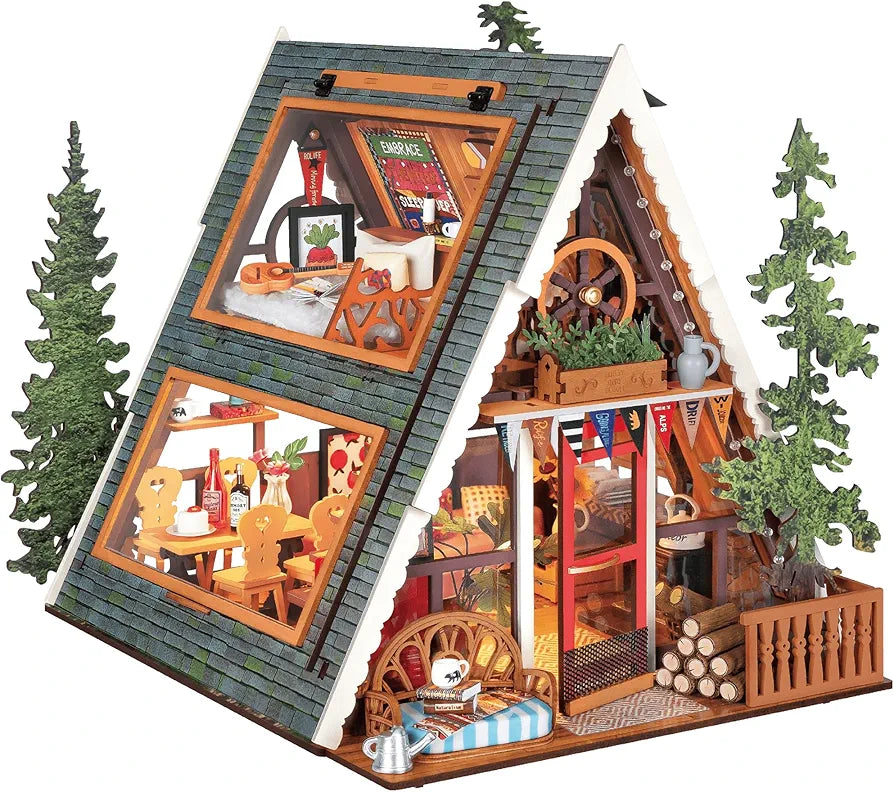 Rolife DIY A-Frame Cabin Miniature House Kit
