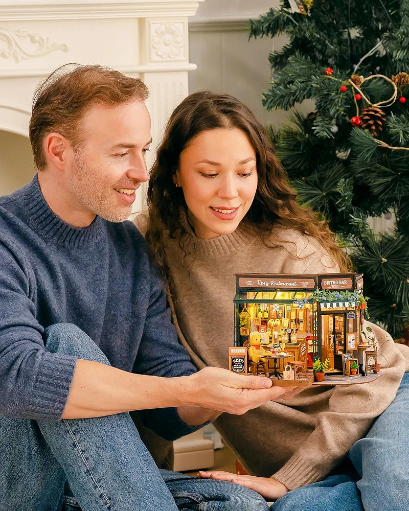 Rolife Tipsy Restaurant DIY Miniature House Kit